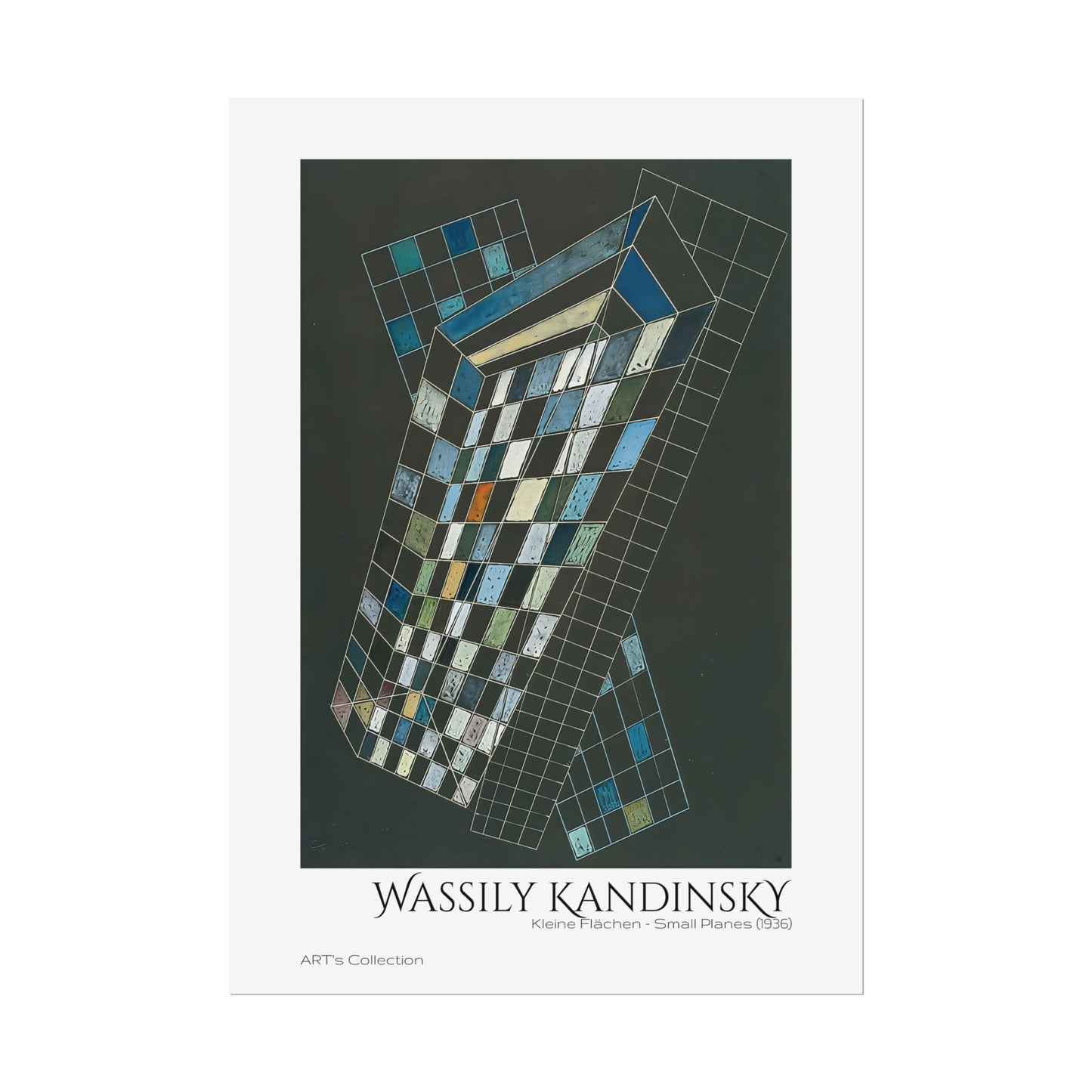 Kleine Flächen - Small Planes (1936) by Wassily Kandinsky / Affiche imprimée - Série ART's Collection