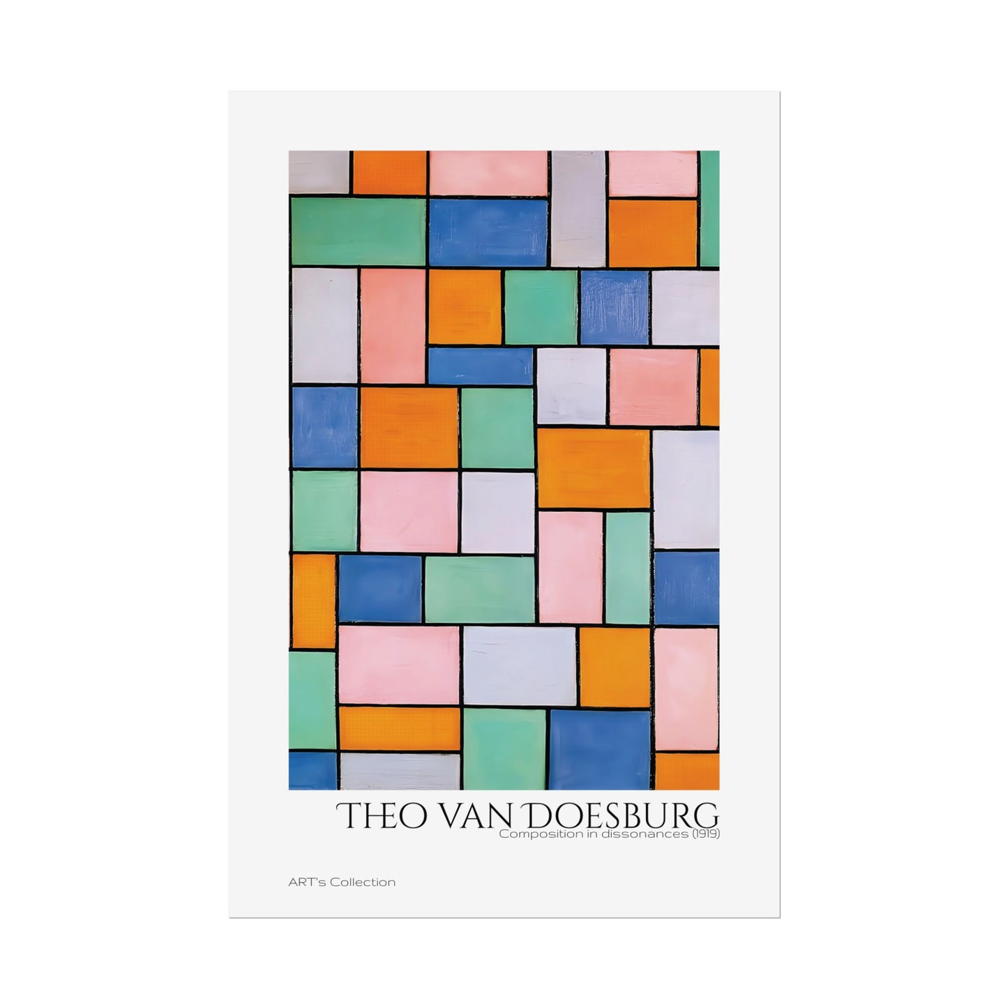 Composition in dissonances (1919) by Theo van Doesburg / Affiche imprimée - Série ART's Collection