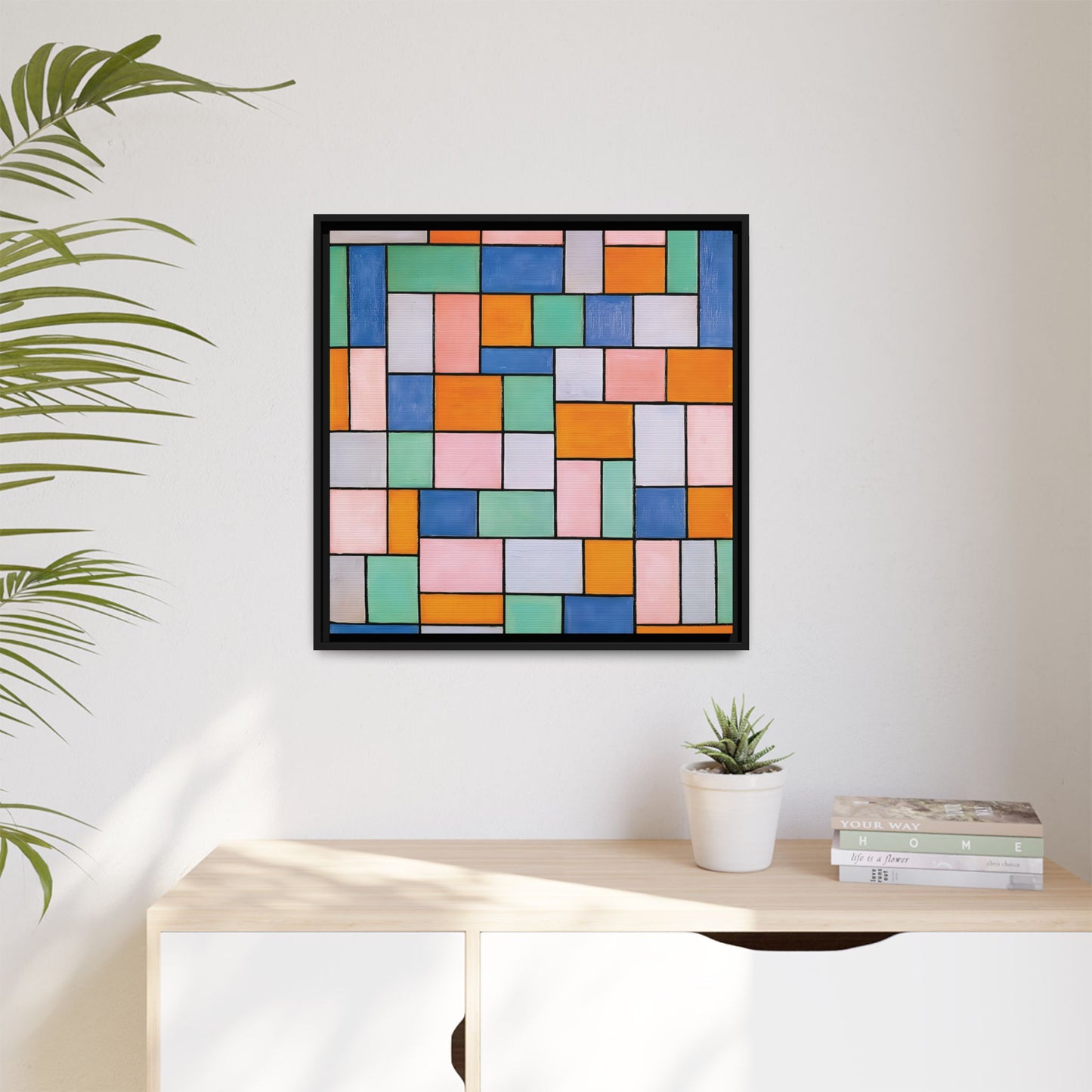 Composition in dissonances (1919) by Theo van Doesburg / Toile encadrée sur caisse américaine