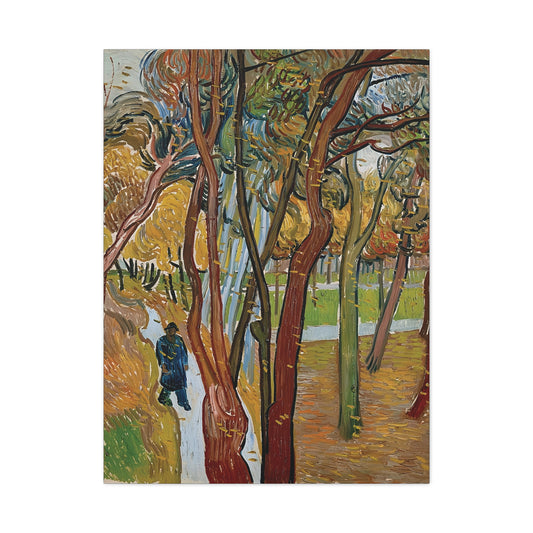 The garden of Saint Paul's Hospital by Vincent van Gogh / Reproduction Fine Art sur Toile / Epaisseur 3,2cm - 1'25 po