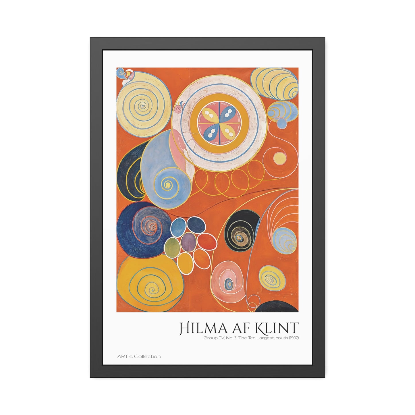 Group IV, No. 3. The Ten Largest, Youth (1907) by Hilma af Klint / Affiche Encadrée série ART's Collection