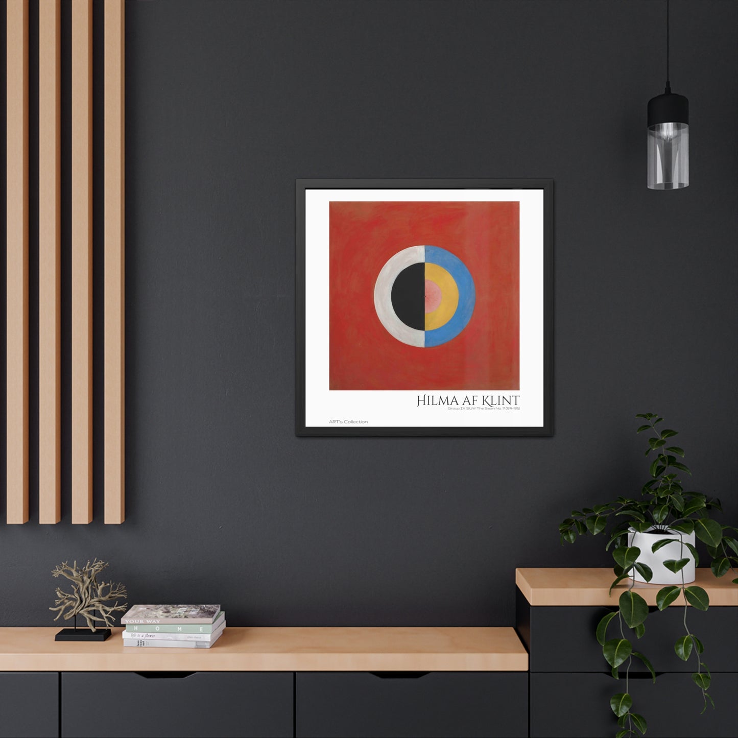 Group IX,SUW, No. 17. The Swan, No. 17 (1914-1915) by Hilma af Klint / Affiche Encadrée série ART's Collection