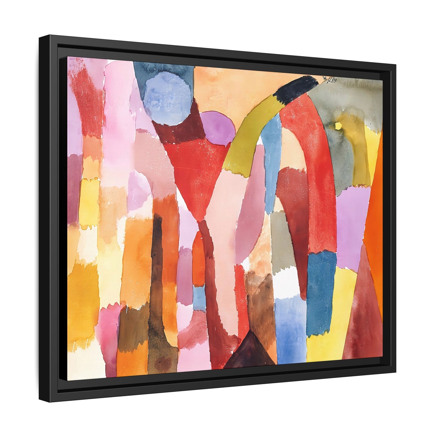 Movement of Vaulted Chambers (1915) by Paul Klee / Toile encadrée sur caisse américaine