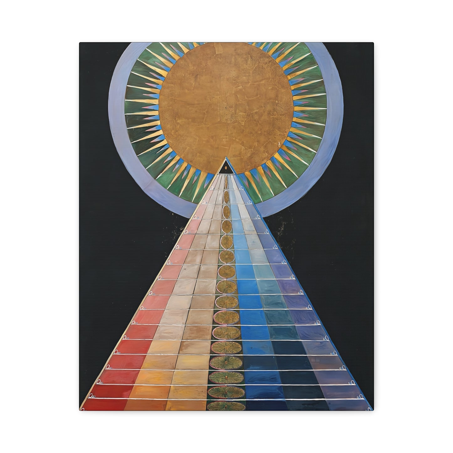 Altarpiece No. 1 Group X (1915) by Hilma af Klint / Reproduction Fine Art sur Toile / Epaisseur 3.2 cm - 1.25 inch