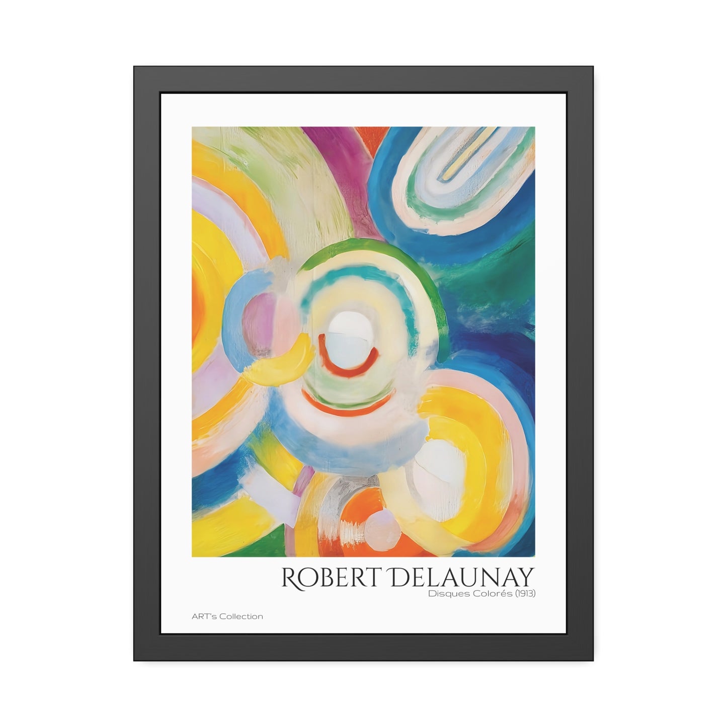 Disques Colorés (1913) by Robert Delaunay / Affiche Encadrée série ART's Collection