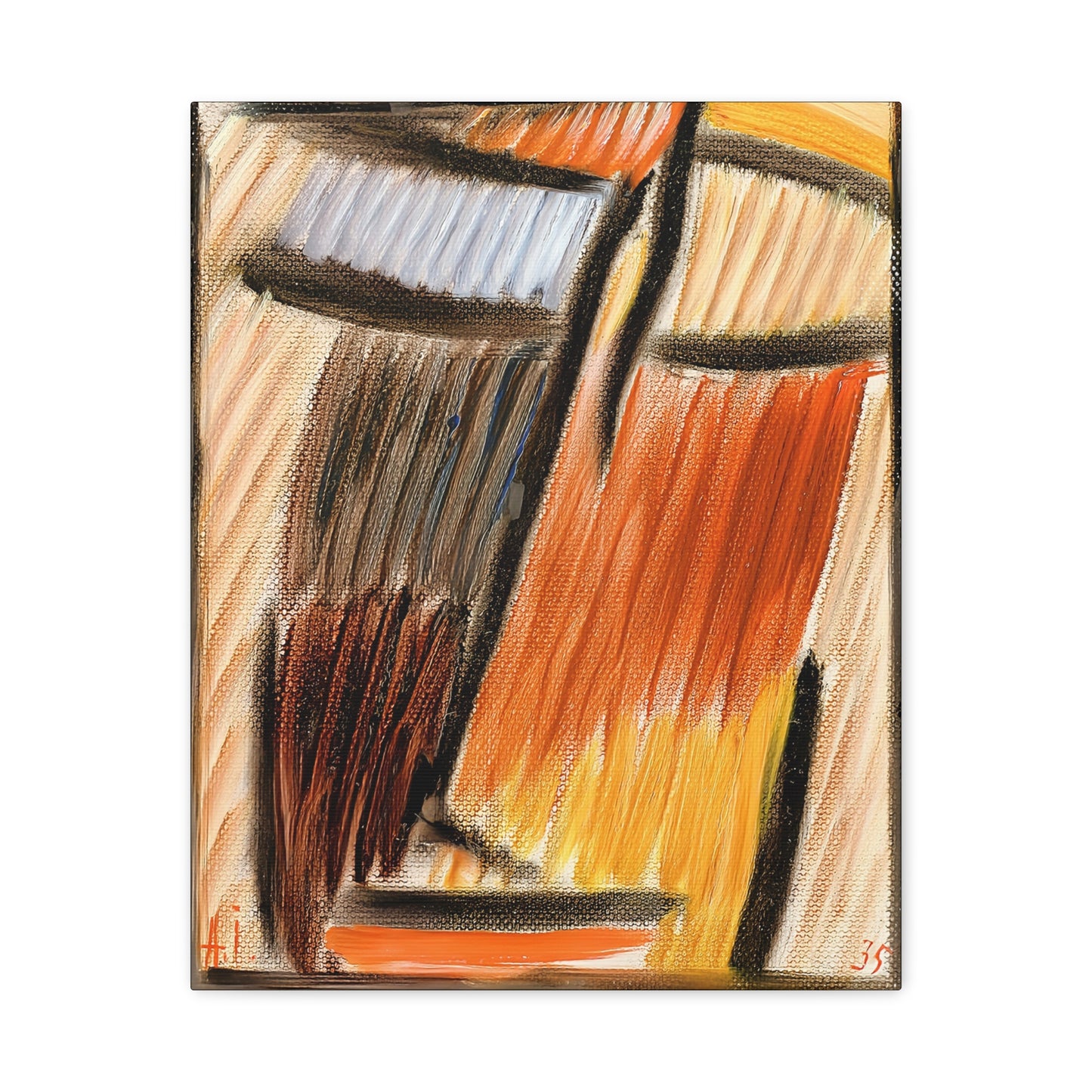 Meditation (1937) by Alexej von Jawlensky / Reproduction Fine Art sur Toile / Epaisseur 3.2 cm - 1.25 inch