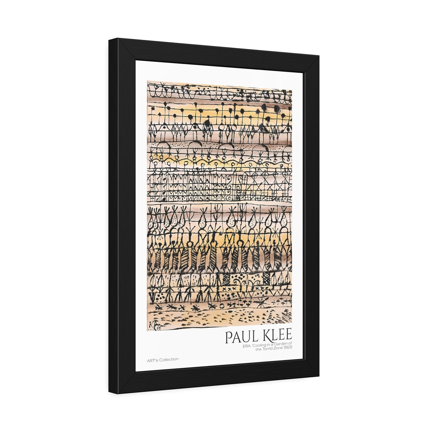 ERA. Cooling in a Garden of the Torrid Zone (1923) by Paul Klee / Affiche Encadrée série ART's Collection