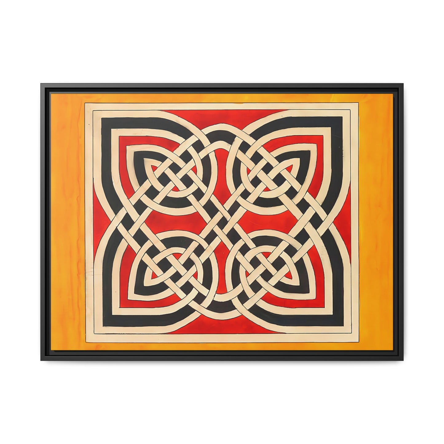 Celtic Ornament (ca 1900) by Elizabeth A. Nedwill / Toile encadrée sur caisse américaine