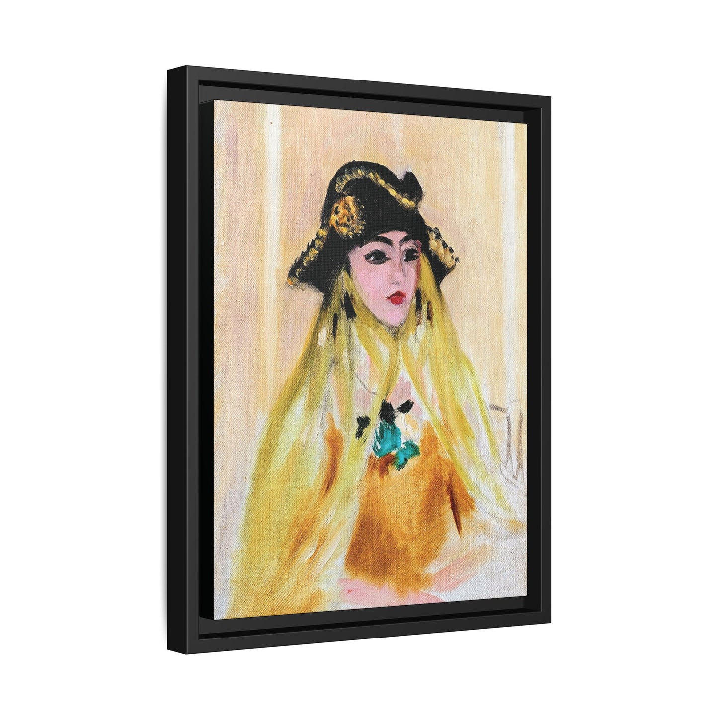 Ancilla (1921) by Henri Matisse / Toile encadrée sur caisse américaine