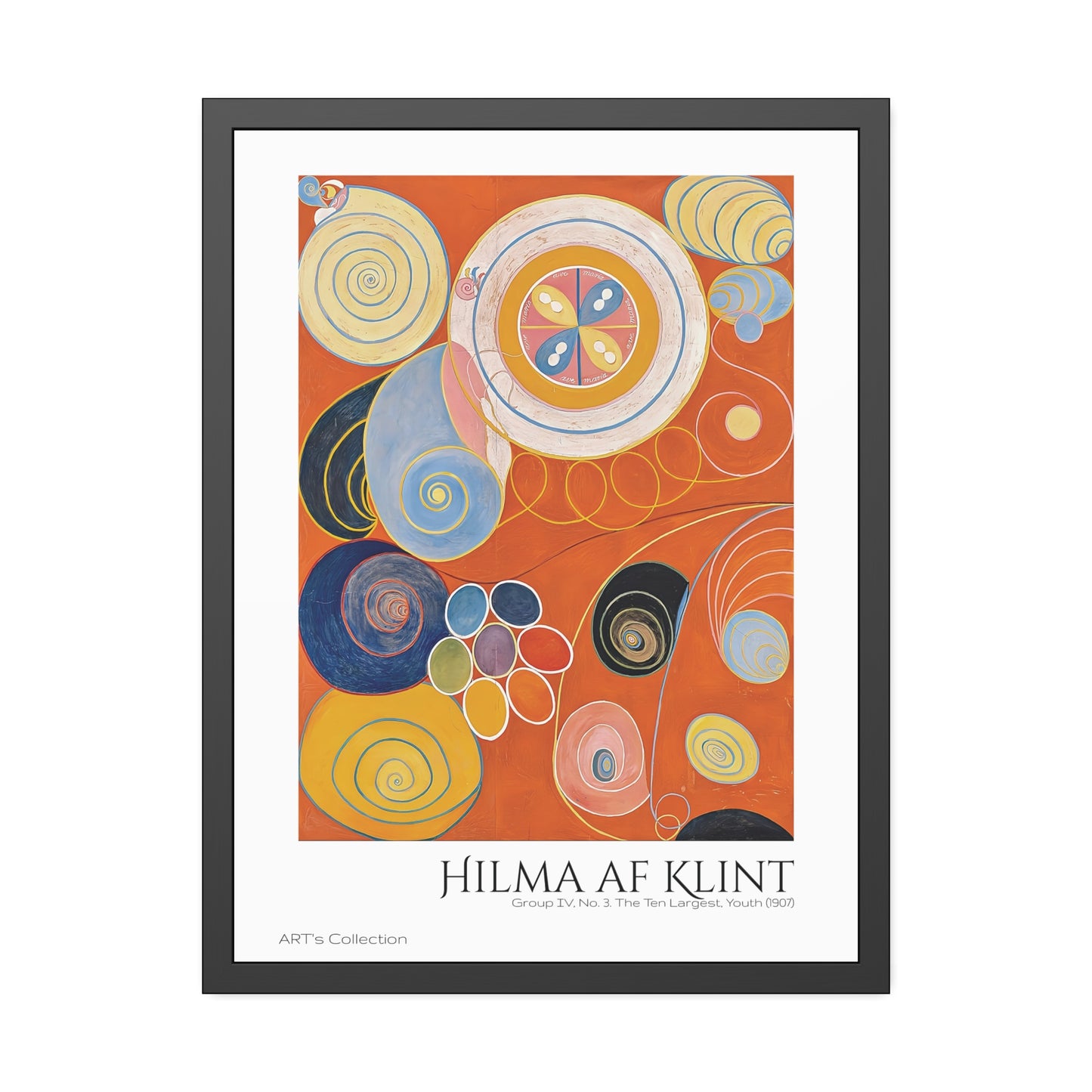 Group IV, No. 3. The Ten Largest, Youth (1907) by Hilma af Klint / Affiche Encadrée série ART's Collection