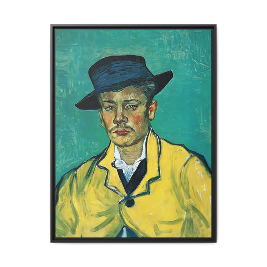 Portrait of Armand Roulin (1888) by Vincent van Gogh / Toile encadrée sur caisse américaine