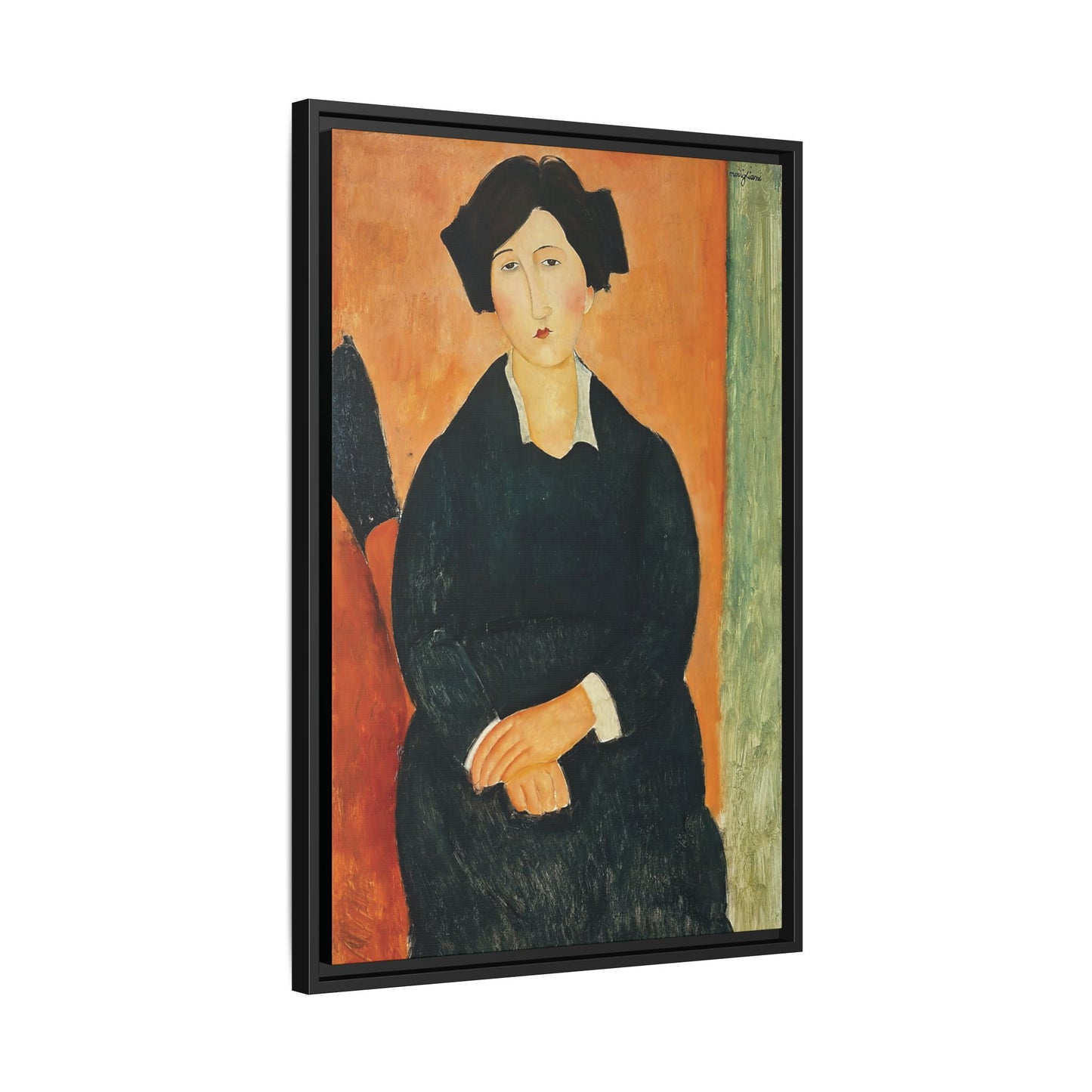 The Italian (1917) by Amedeo Modigliani / Toile encadrée sur caisse américaine