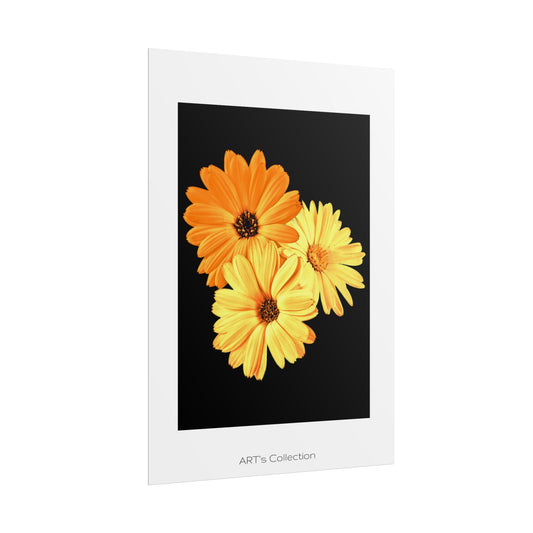 Collection Signature "FLORAL Numéro 8" sur Affiche imprimée - Série ART's Collection