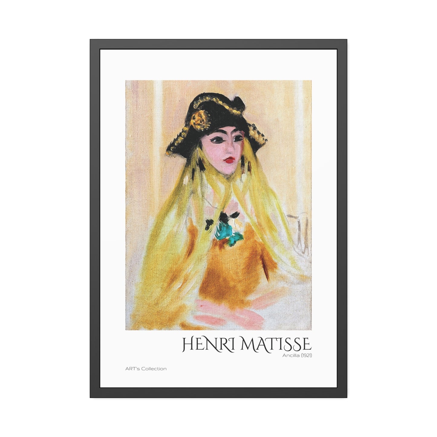 Ancilla (1921) by Henri Matisse / Affiche Encadrée série ART's Collection