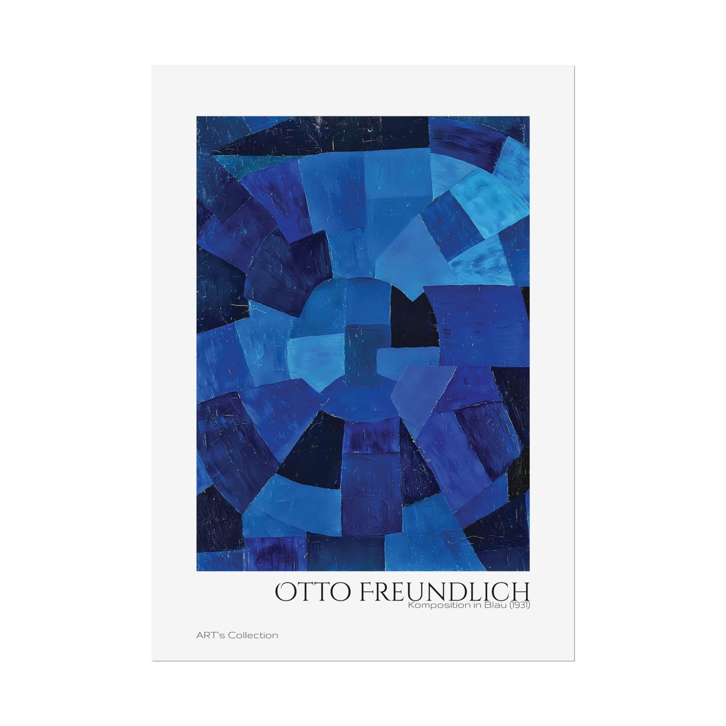Komposition in Blau (1931) by Otto Freundlich / Affiche imprimée - Série ART's Collection
