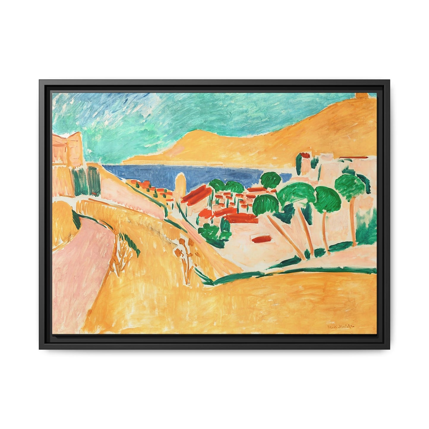 Collioure en août (autour de 1911) by Henri Matisse / Toile encadrée sur caisse américaine
