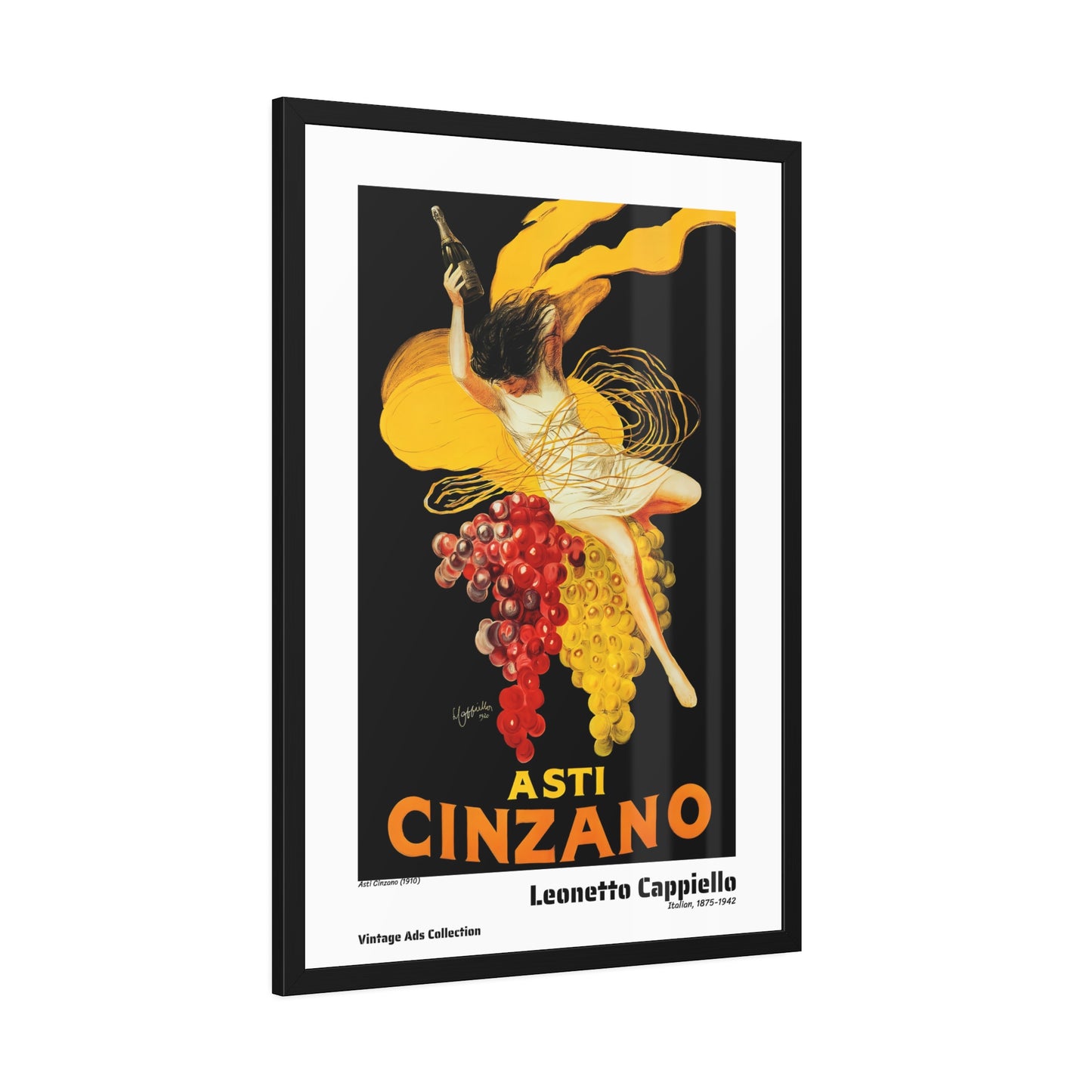 Asti Cinzano (1910) by Leonetto Cappiello / Affiche Encadrée Série Vintage Ads Collection