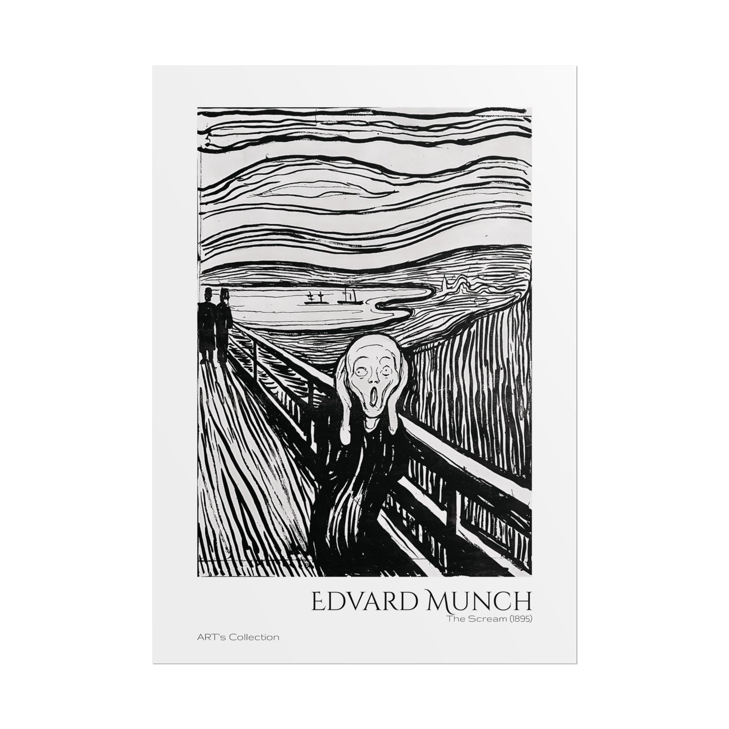The Scream (1895) by Edvard Munch / Affiche imprimée - Série ART's Collection