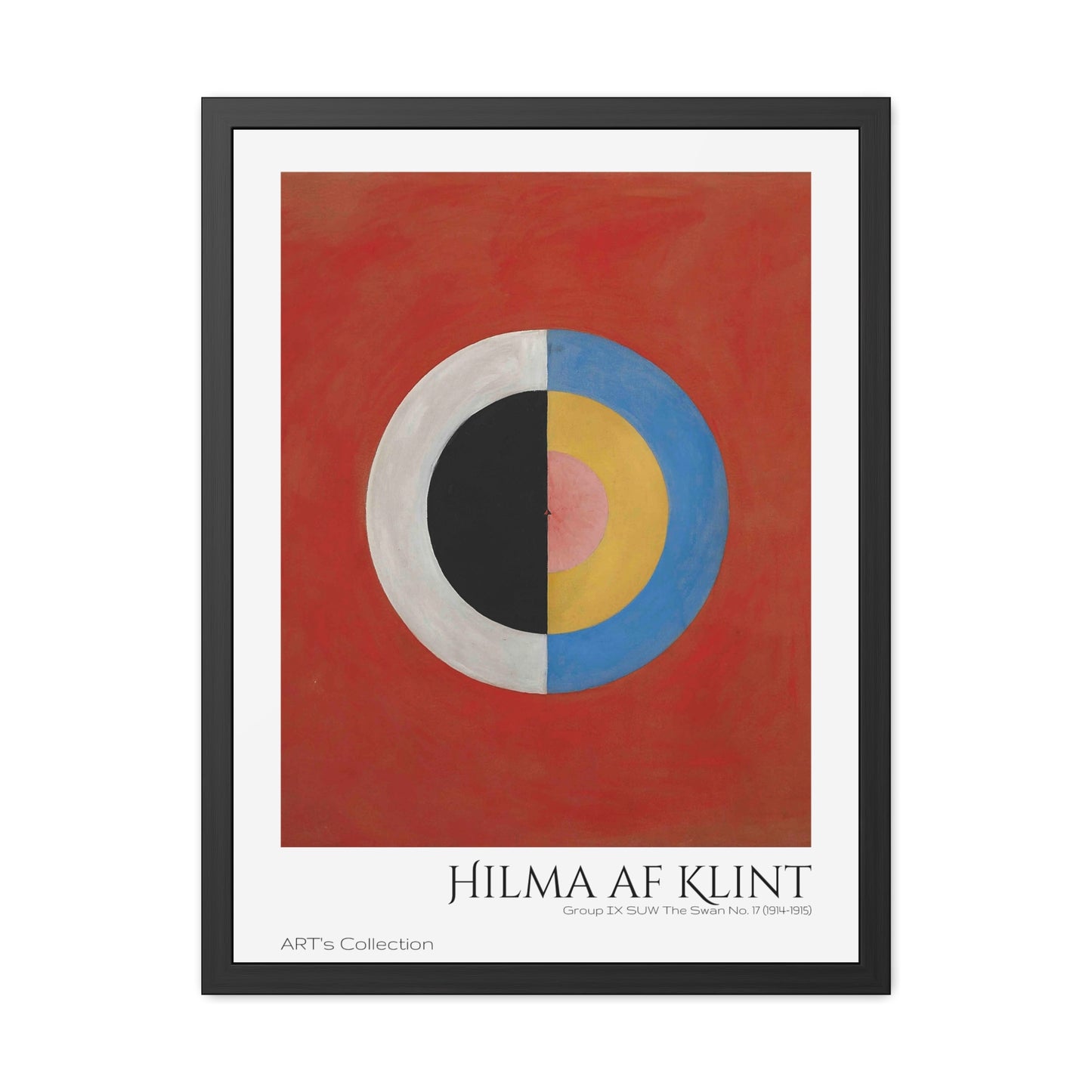 Group IX,SUW, No. 17. The Swan, No. 17 (1914-1915) by Hilma af Klint / Affiche Encadrée série ART's Collection