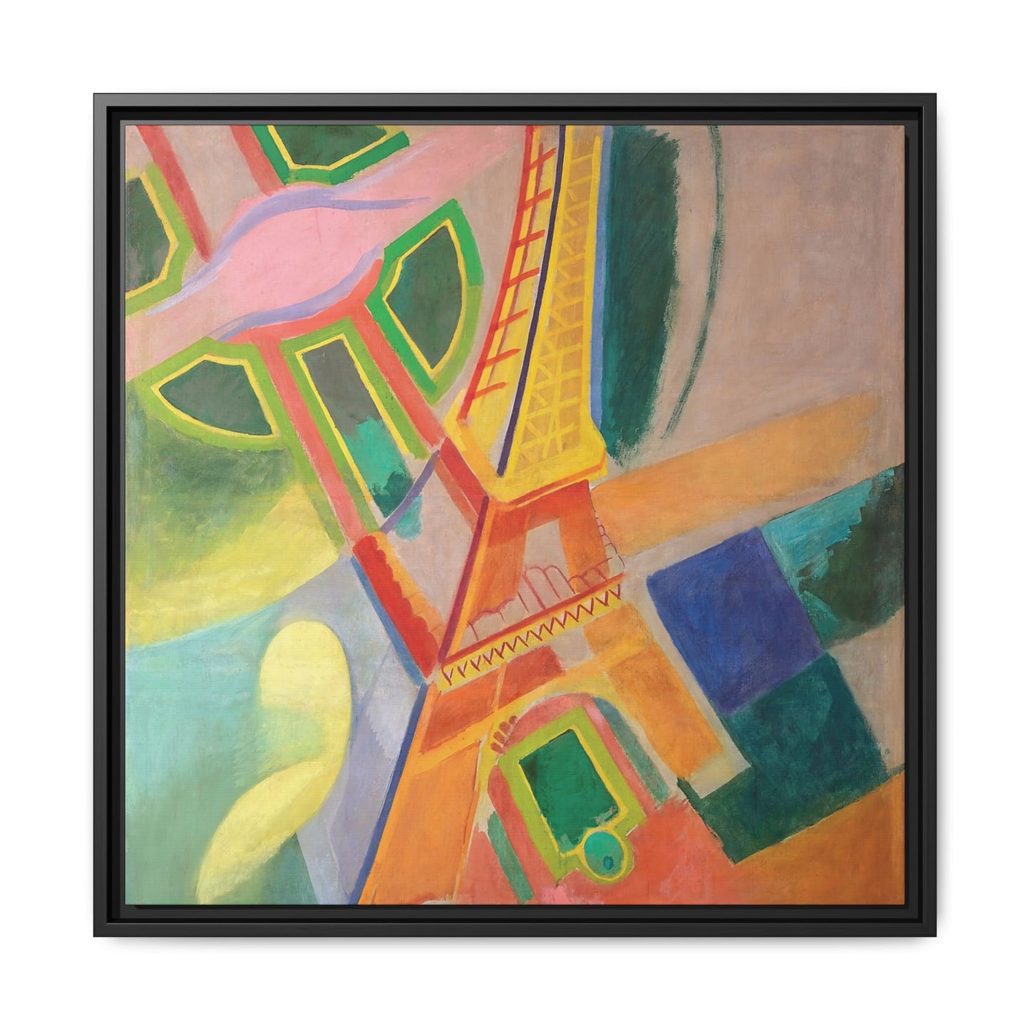Eiffel Tower (1924) by Robert Delaunay / Toile encadrée sur caisse américaine
