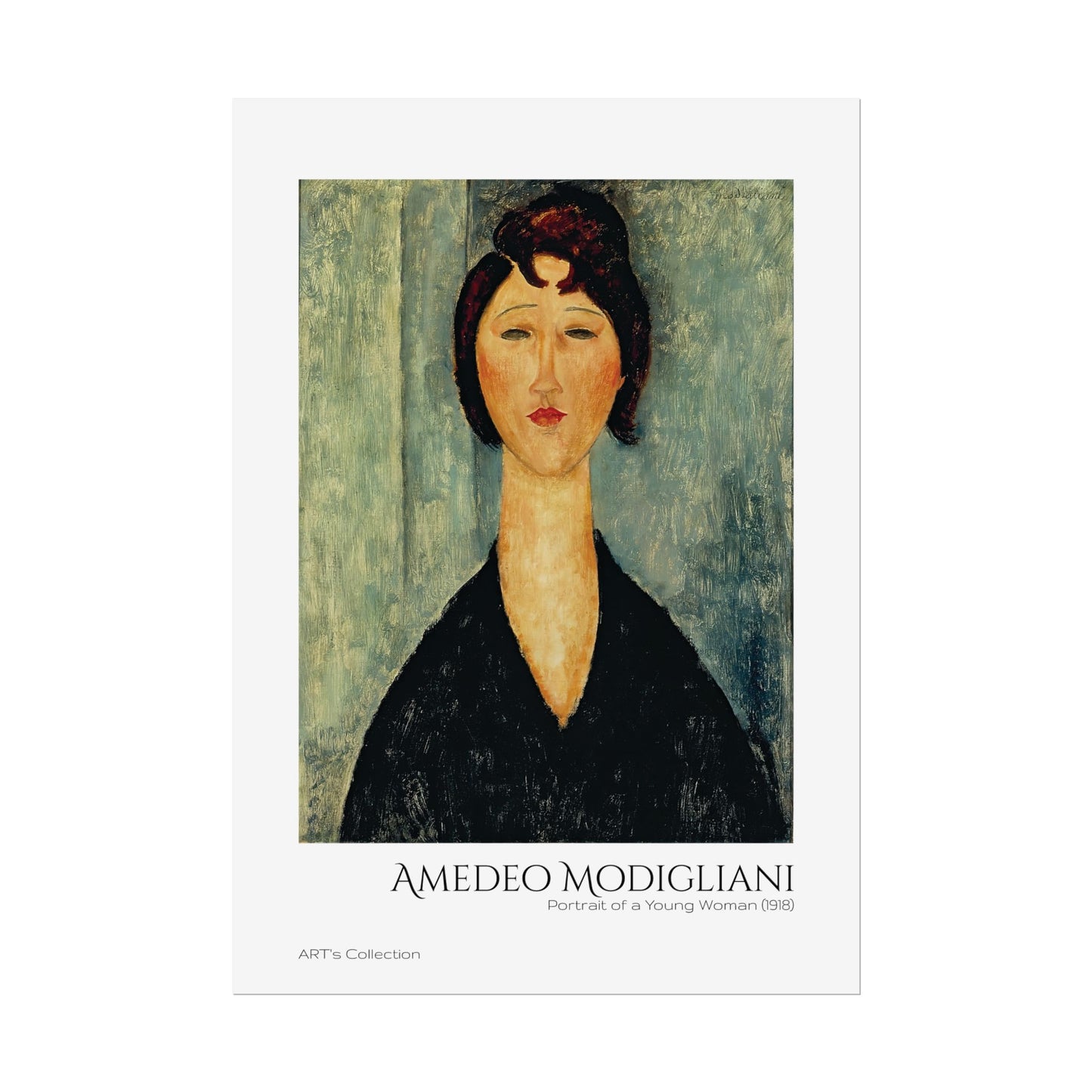 Portrait of a Young Woman (1918) by Amedeo Modigliani / Affiche imprimée - Série ART's Collection