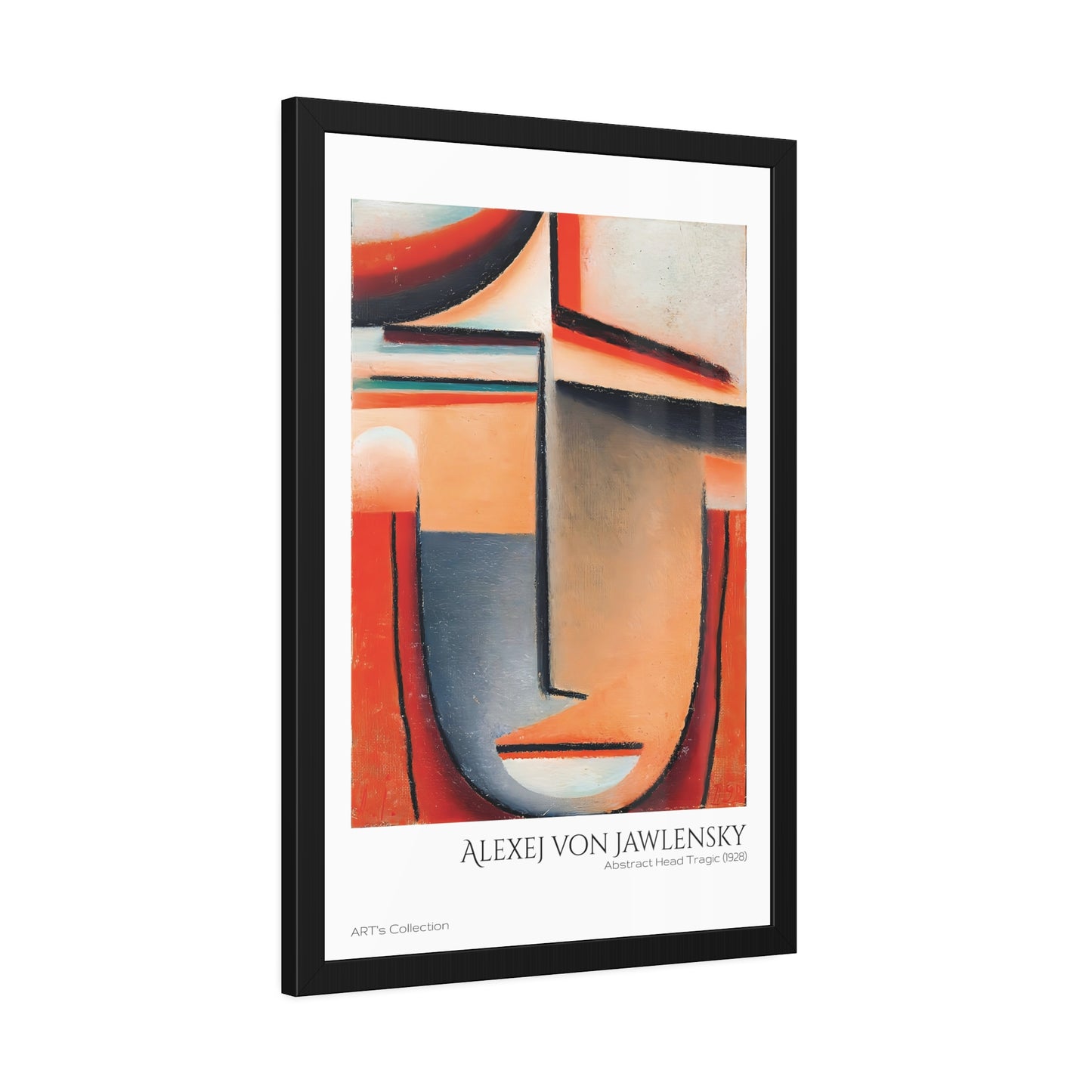 Abstract Head Tragic (1928) by Alexej von Jawlensky / Affiche Encadrée série ART's Collection