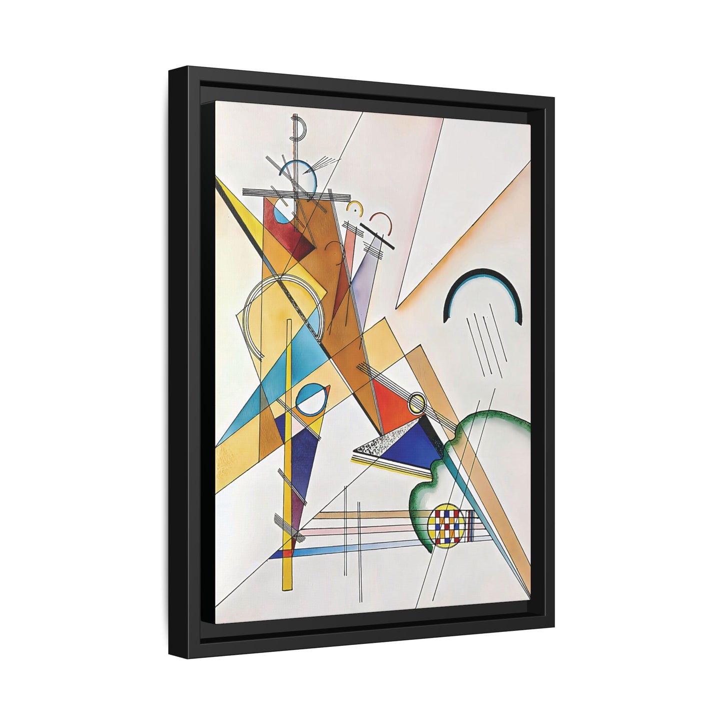 Wassily Kandinsky / Tissu (1923) / Toile encadrée sur caisse américaine