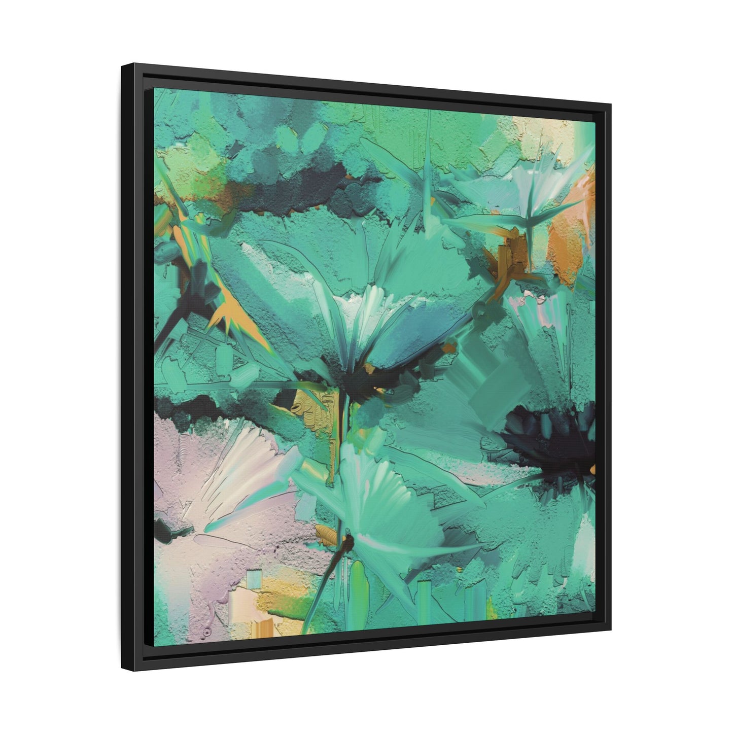 Tableau Floral Mers du Sud "Série Sign Collections" / Toile encadrée sur caisse américaine