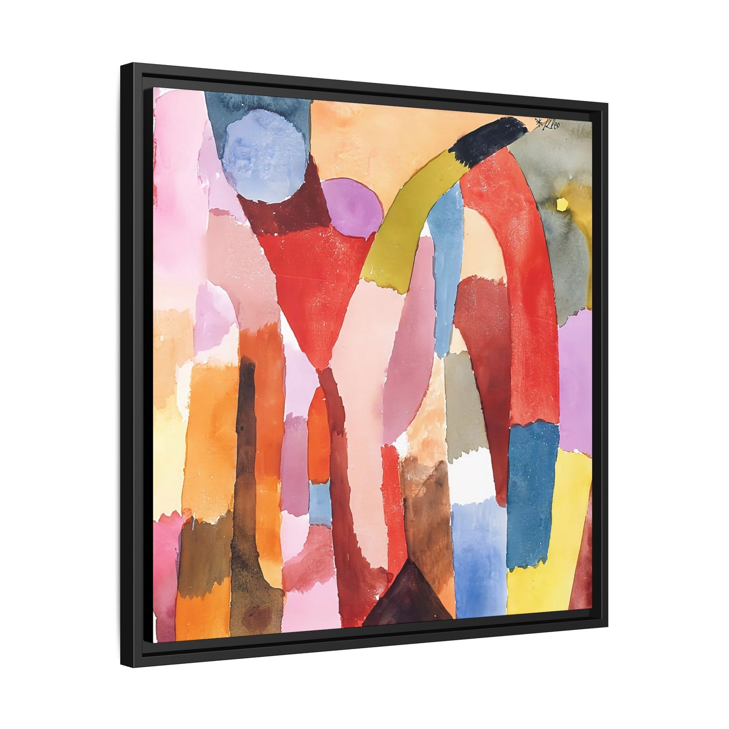 Movement of Vaulted Chambers (1915) by Paul Klee / Toile encadrée sur caisse américaine