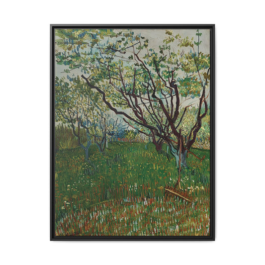 The Flowering Orchard (1888) by Vincent van Gogh / Toile encadrée sur caisse américaine