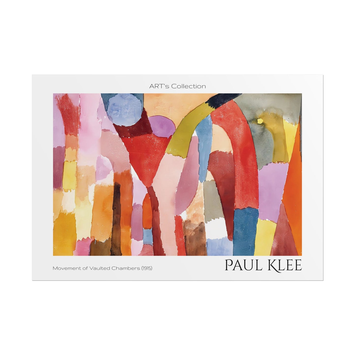 Movement of Vaulted Chambers (1915) by Paul Klee / Affiche imprimée - Série ART's Collection