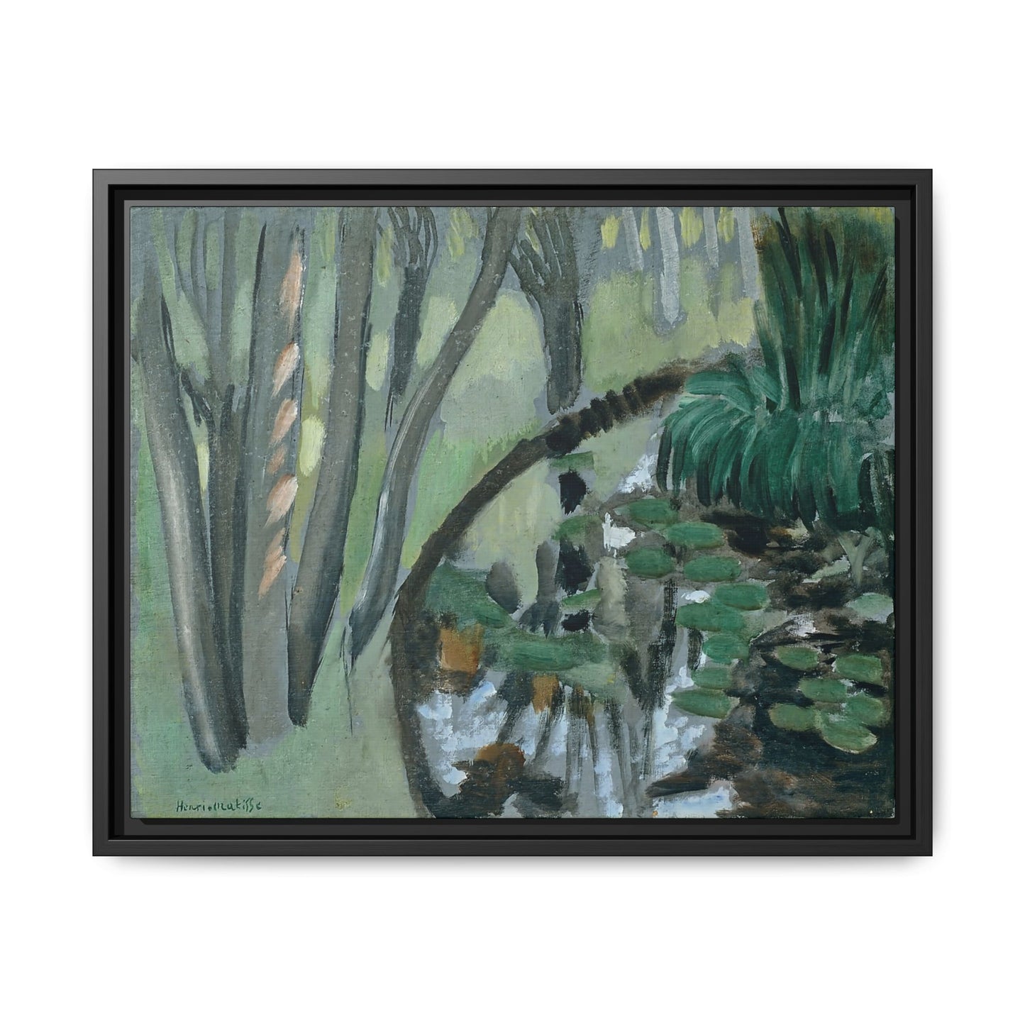 Le ruisseau, Maintenon (1918) by Henri Matisse / Toile encadrée sur caisse américaine