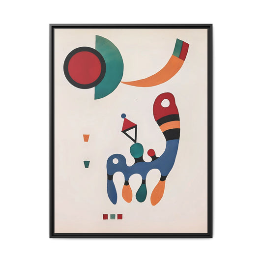 11 Tableaux et 7 Poèmes (1945) by Wassily Kandinsky / Toile encadrée sur caisse américaine