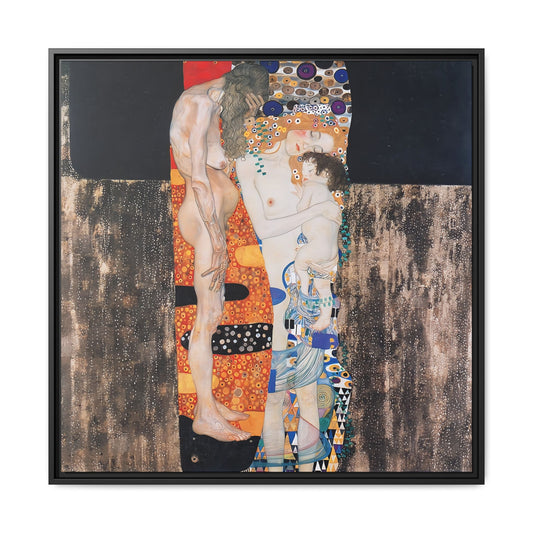 The Three Ages of the Woman (1905) by Gustav Klimt / Toile encadrée sur caisse américaine