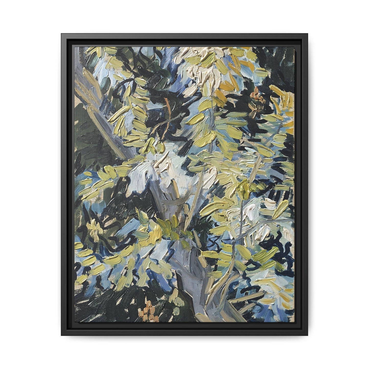 Acacia in Flowers by Vincent van Gogh / Toile encadrée sur caisse américaine