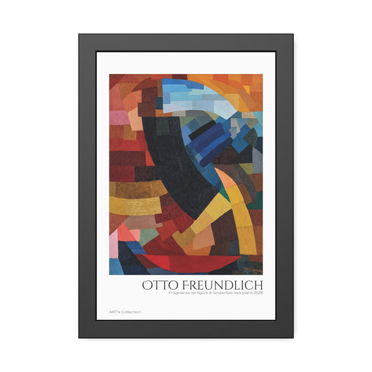 Fragments de figure à l'ensemble des plans (1928) by Otto Freundlich / Affiche Encadrée série ART's Collection