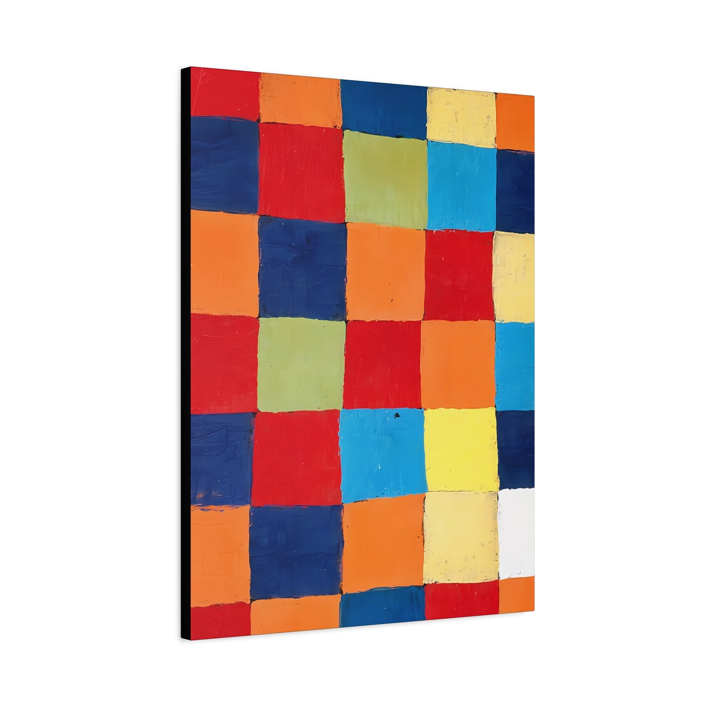 Color chart Qu 1 (1930) by Paul Klee / Reproduction Fine Art sur Toile / Large Epaisseur 3.2 cm - 1.25 inch