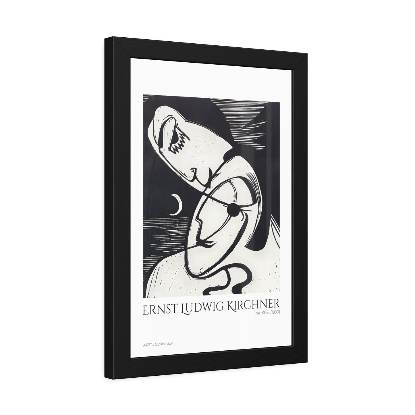 The Kiss (1930) by Ernst Ludwig Kirchner / Affiche Encadrée série ART's Collection