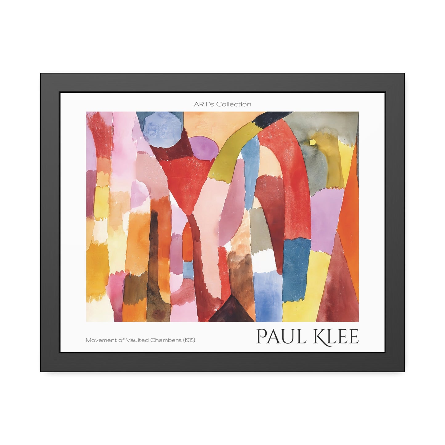 Movement of Vaulted Chambers (1915) by Paul Klee / Affiche Encadrée série ART's Collection