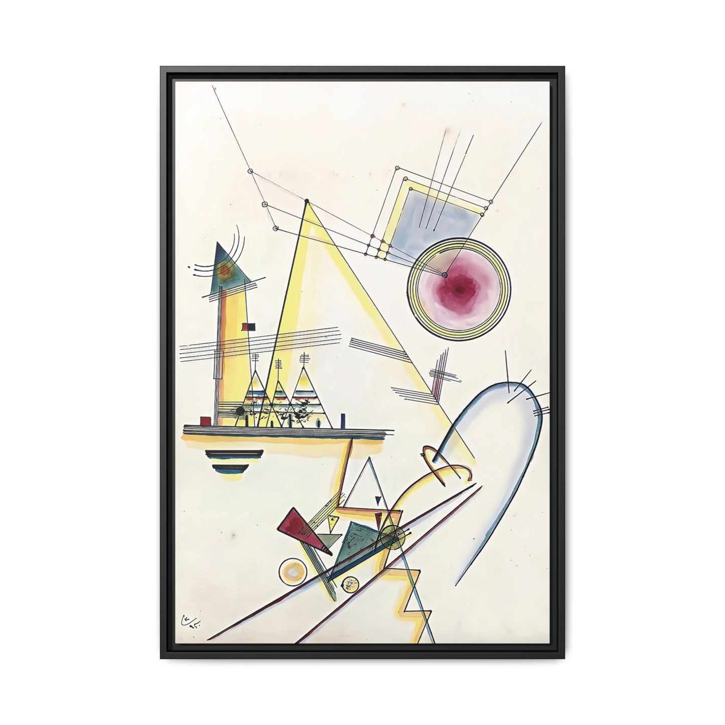 Wassily Kandinsky / Delicate Soul (1925) / Toile encadrée sur caisse américaine