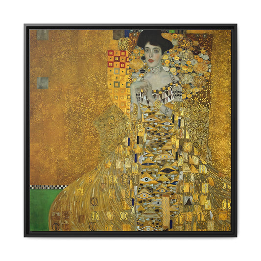Portrait of Adele Bloch-Bauer I (1907) by Gustav Klimt / Toile encadrée sur caisse américaine