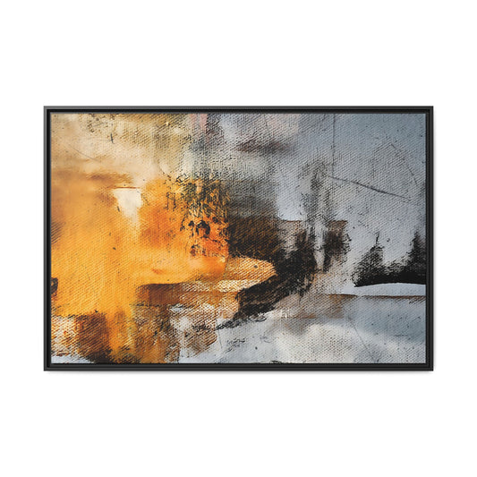 Tableau Graphic Ceylan "Série Sign Collections" / Toile encadrée sur caisse américaine