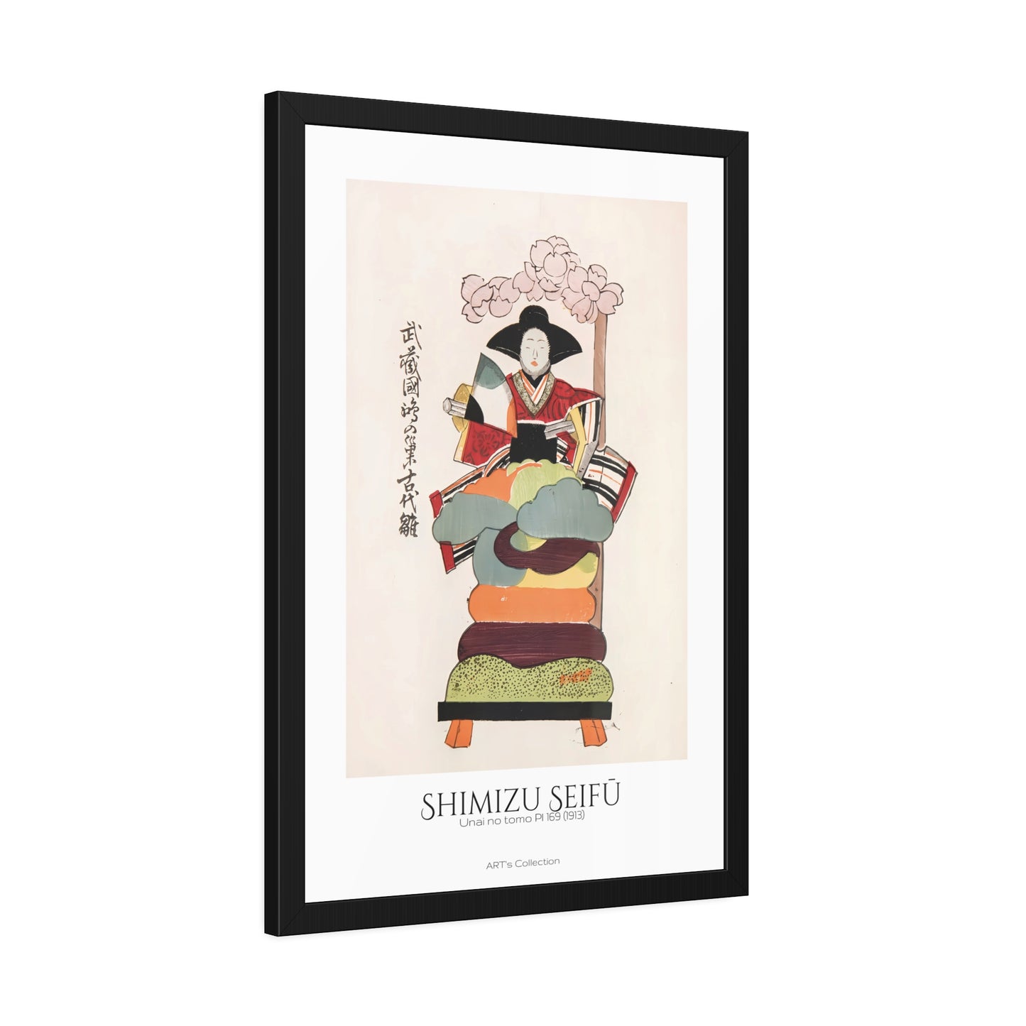 Unai no tomo Pl 169 (1913) by Shimizu Seifu / Affiche Encadrée série ART's Collection