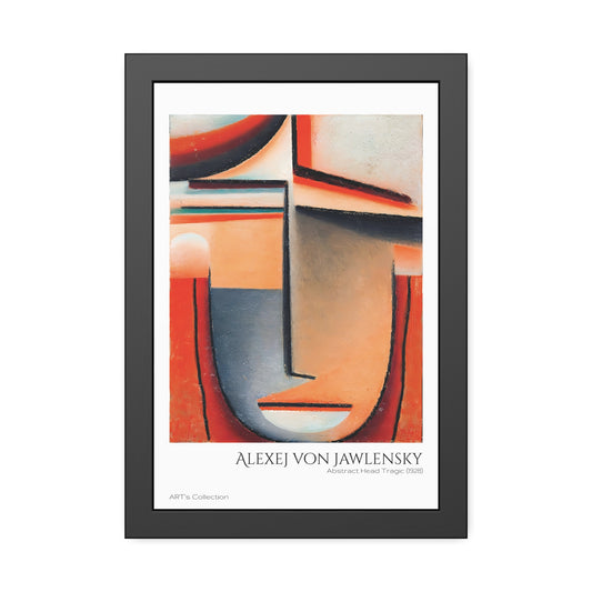 Abstract Head Tragic (1928) by Alexej von Jawlensky / Affiche Encadrée série ART's Collection