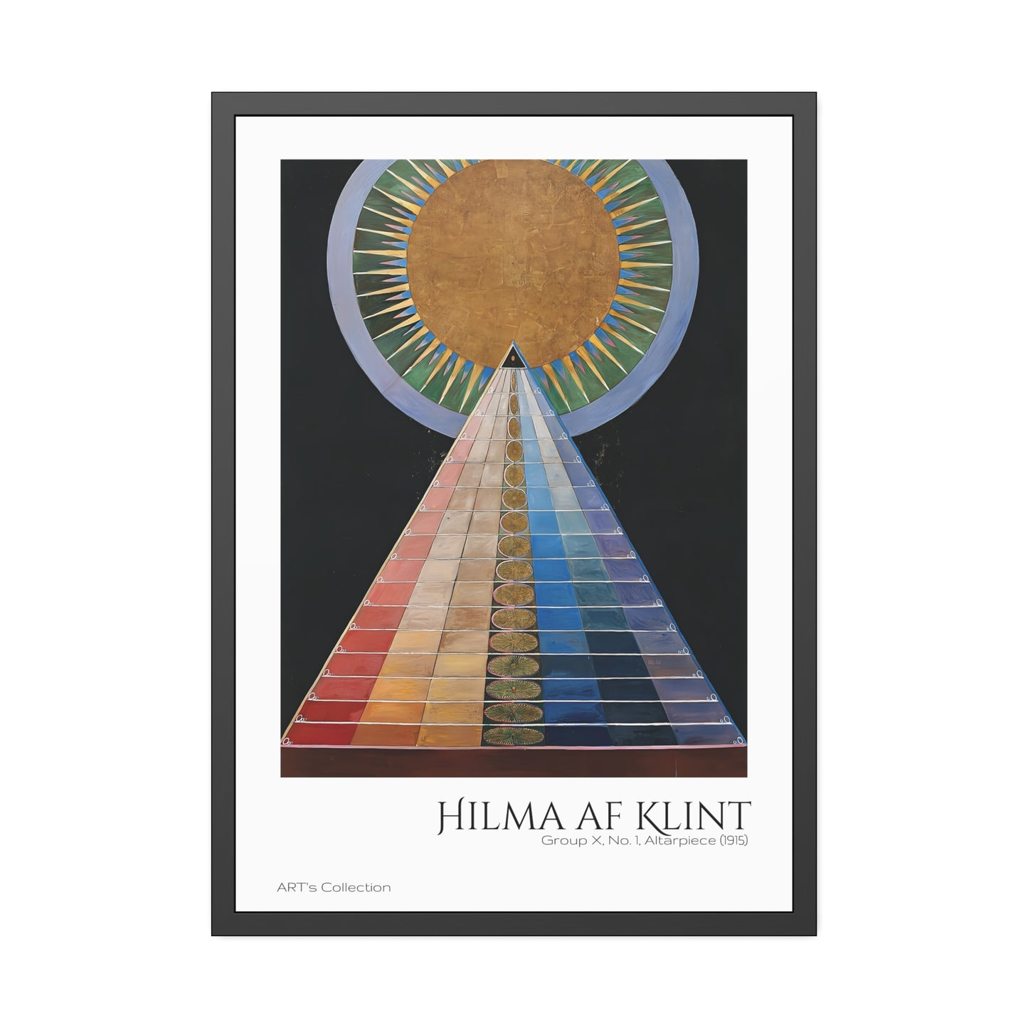 Group X No 1 Altarpiece (1915) by Hilma af Klint / Affiche Encadrée série ART's Collection