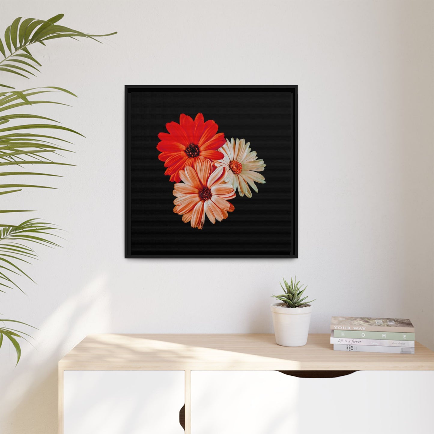 Collection Signature "FLORAL Numéro 7" sur Toile encadrée avec caisse américaine