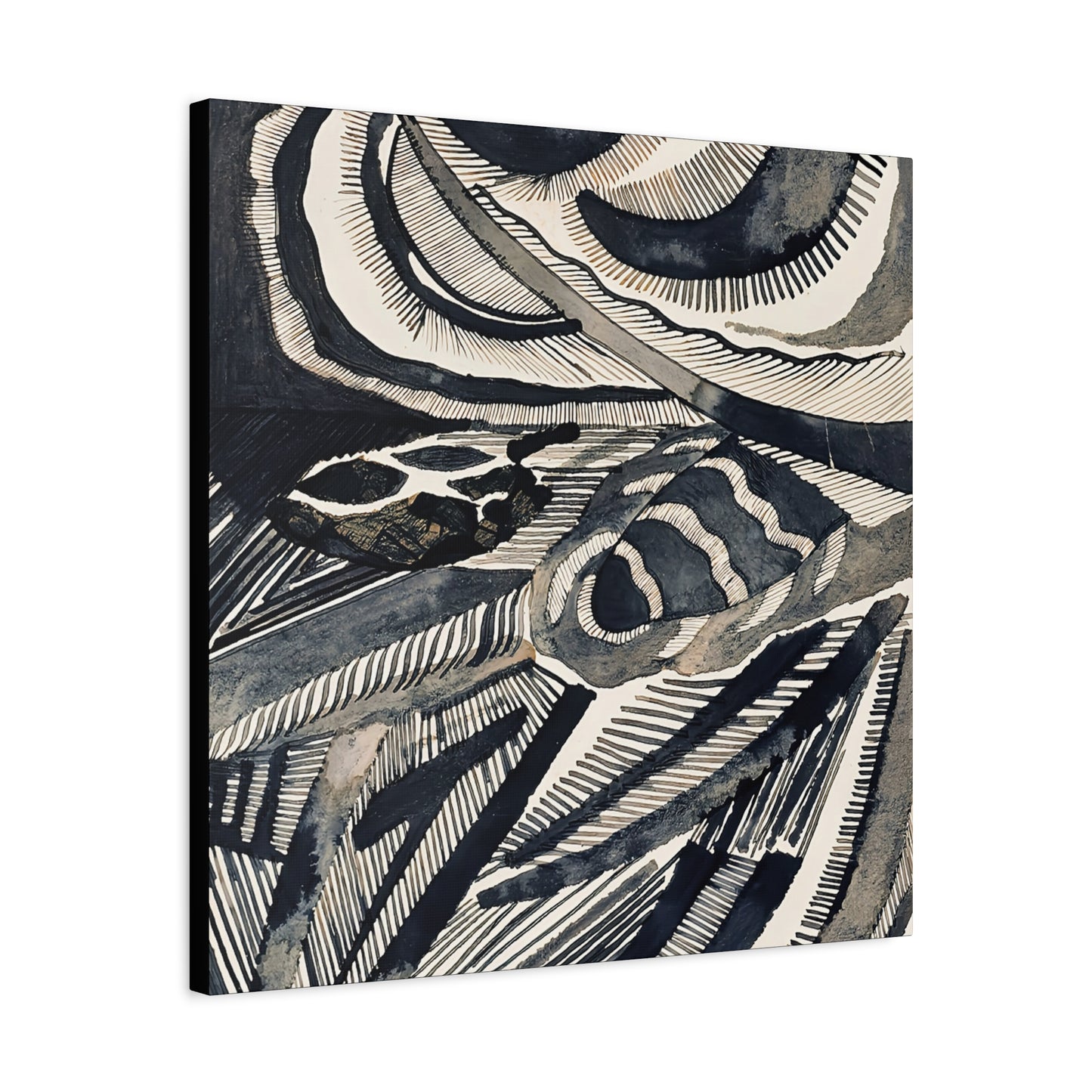 Landschaft (1918) by Otto Freundlich / Reproduction Fine Art sur Toile / Epaisseur 3.2 cm - 1.25 inch