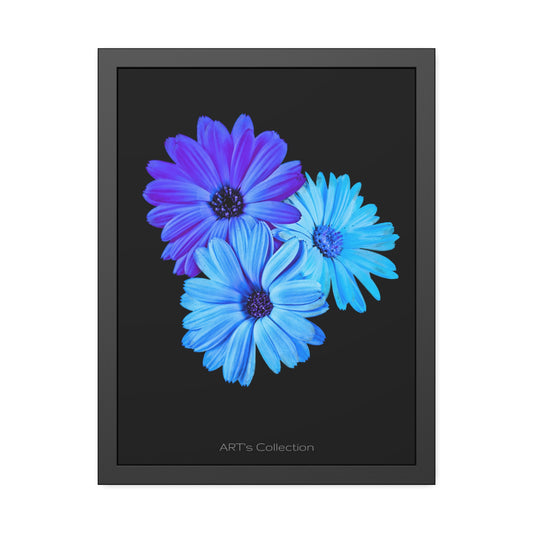 Collection Signature "FLORAL Numéro 2" sur Affiche Encadrée série ART's Collection