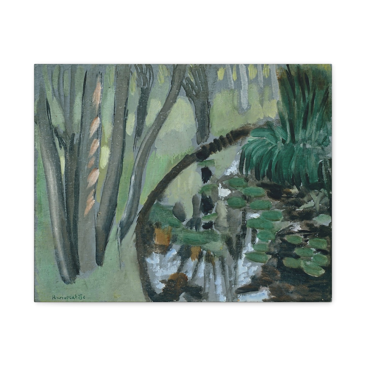 Le ruisseau, Maintenon (1918) by Henri Matisse / Reproduction Fine Art sur Toile / Flanc Large Epaisseur 3.2 cm - 1.25 inch