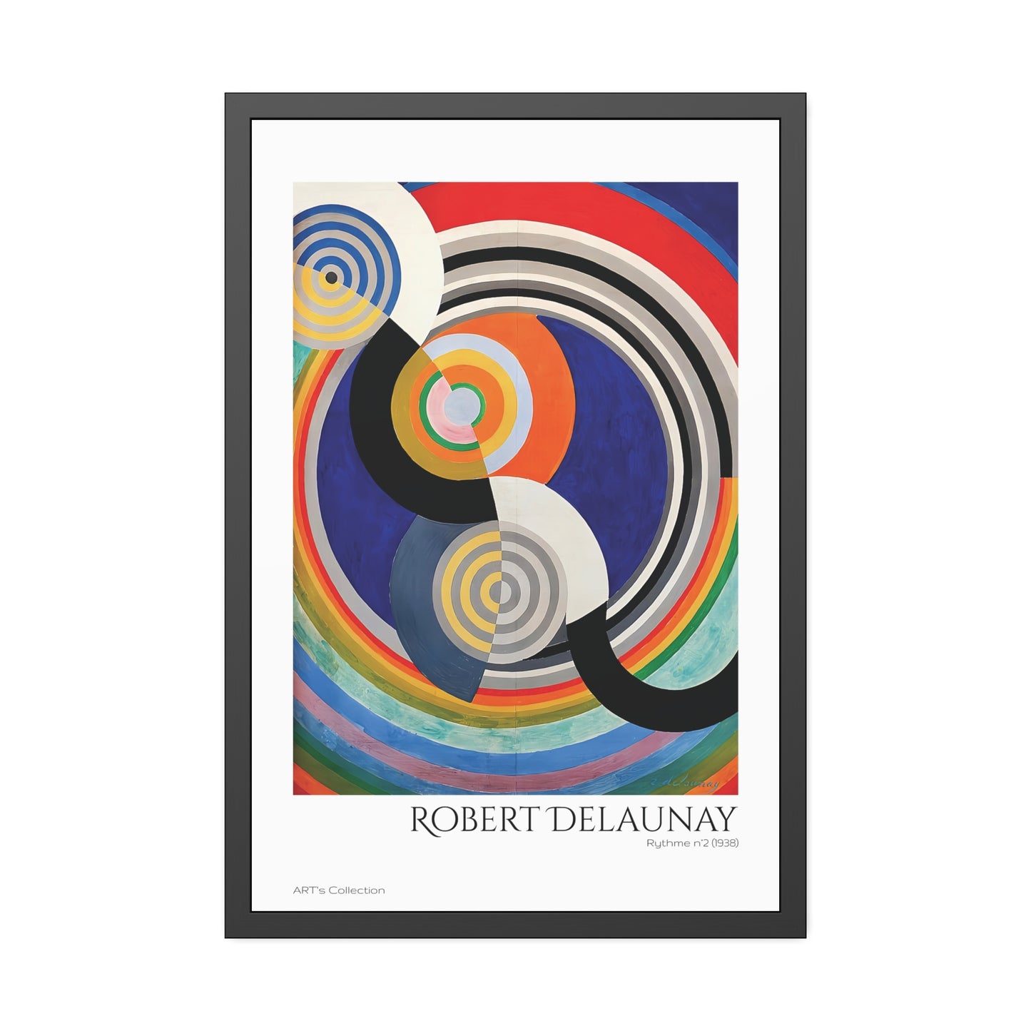 Rythme N.2 (1938) by Robert Delaunay / Affiche Encadrée série ART's Collection